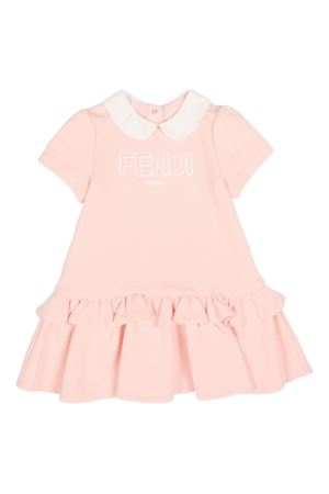 pink cotton dress FENDI KIDS | BFB5645V0F1UL9